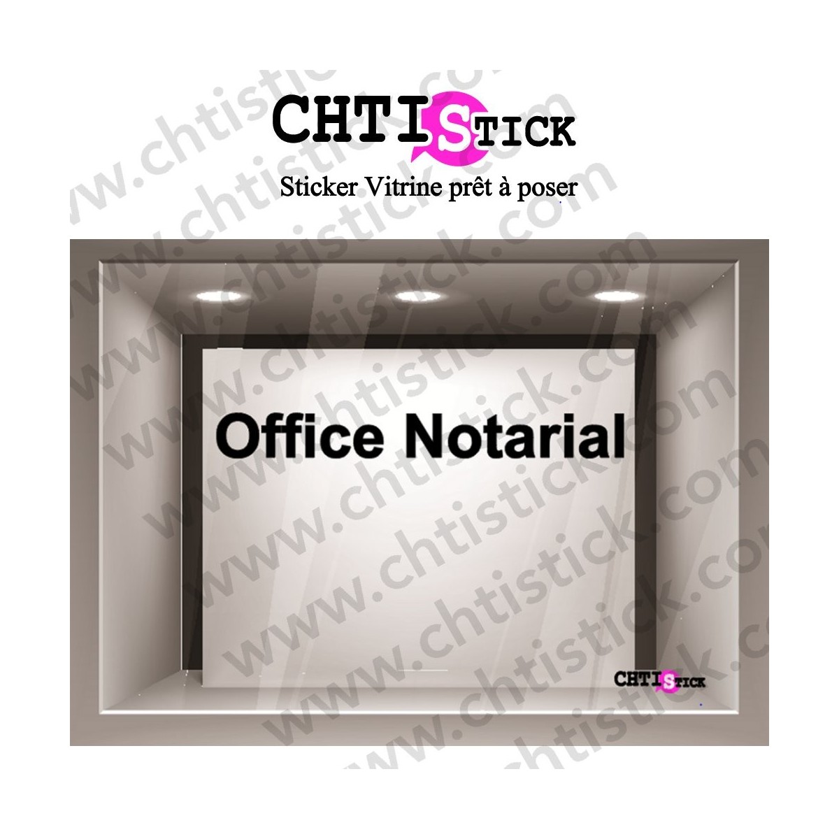 LETTRAGE ADHESIF OFFICE NOTARIAL