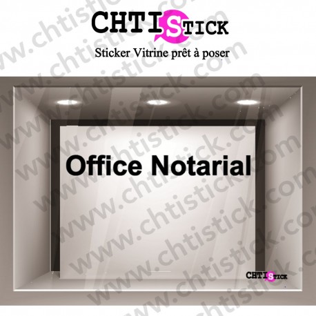 LETTRAGE ADHESIF OFFICE NOTARIAL