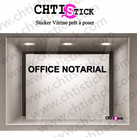 LETTRAGE ADHESIF OFFICE NOTARIAL 2