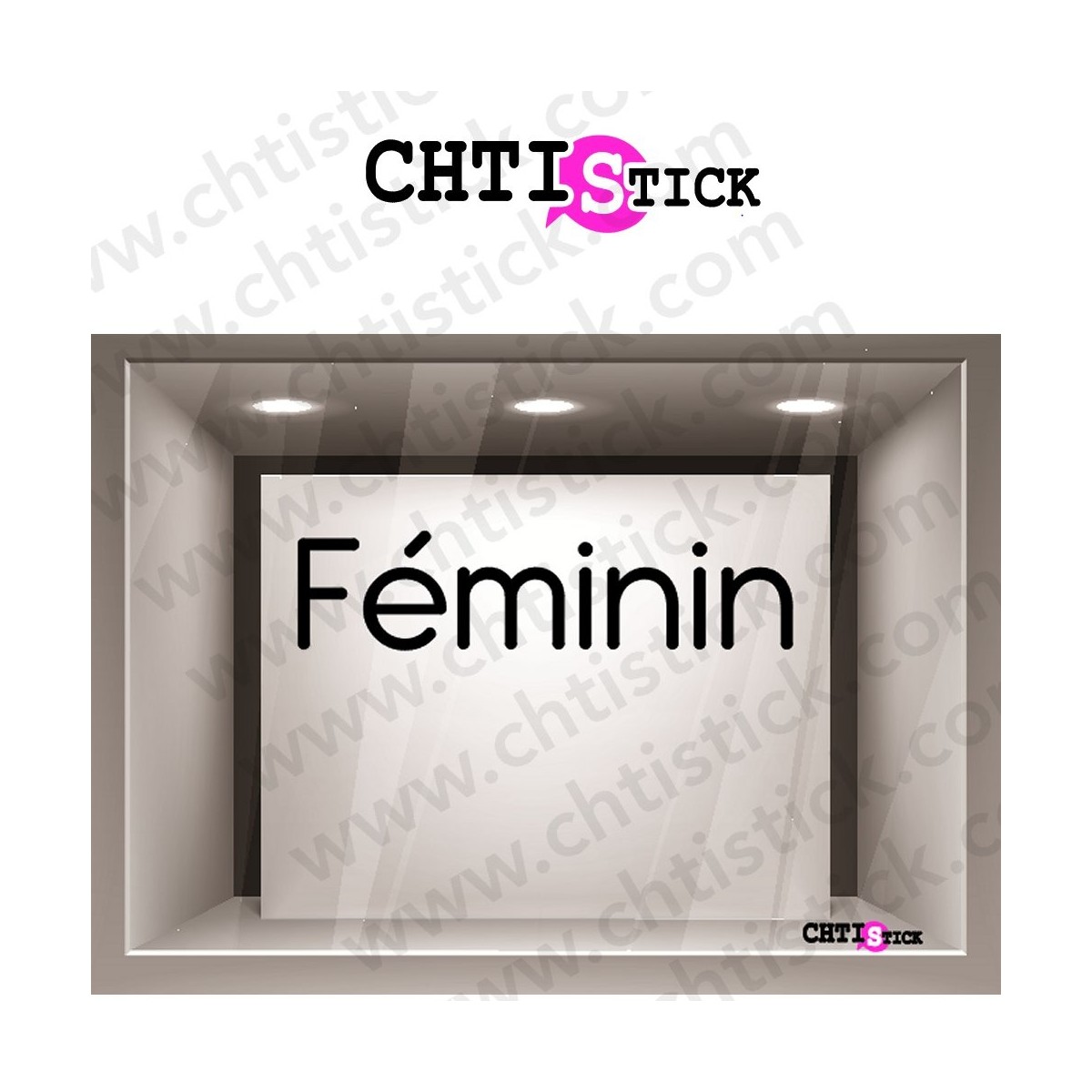 LETTRAGE ADHÉSIF COIFFEUR FÉMININ