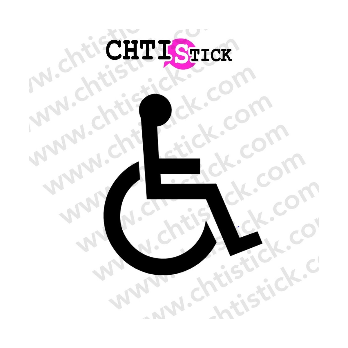 chtistick AUTOCOLLANT WC HANDI