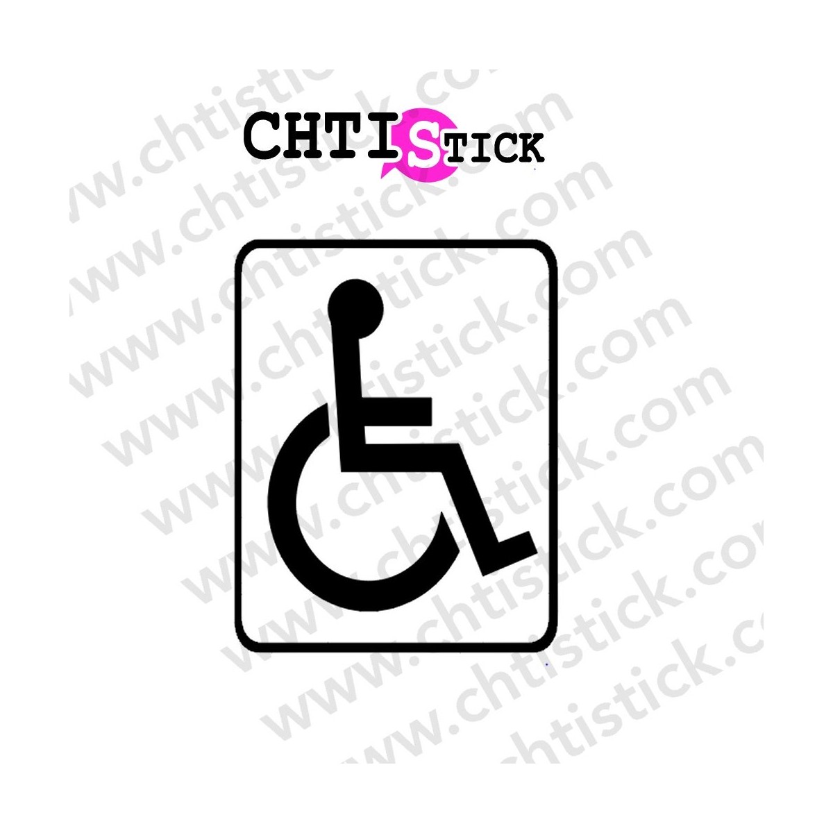 chtistick AUTOCOLLANT WC HANDICAP 2