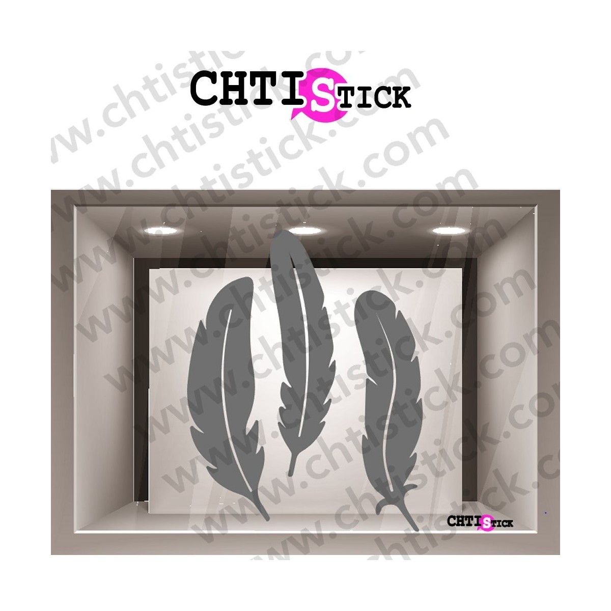 STICKERS PLUMES X 3