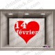 STICKER VITRINE SAINT VALENTIN 1402