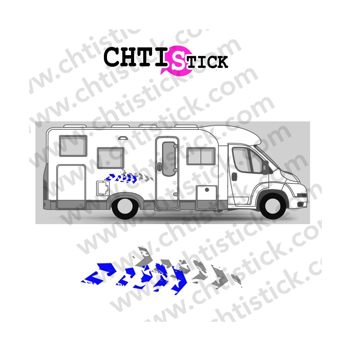 STICKER DECORATION CAMPING CAR 14