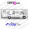 STICKER DECORATION CAMPING CAR