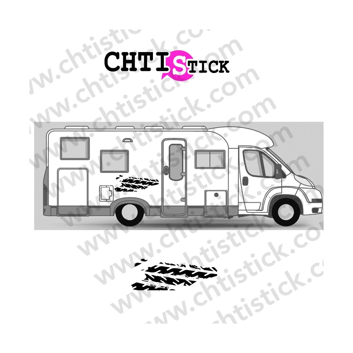 STICKER DECORATION CAMPING CAR 16