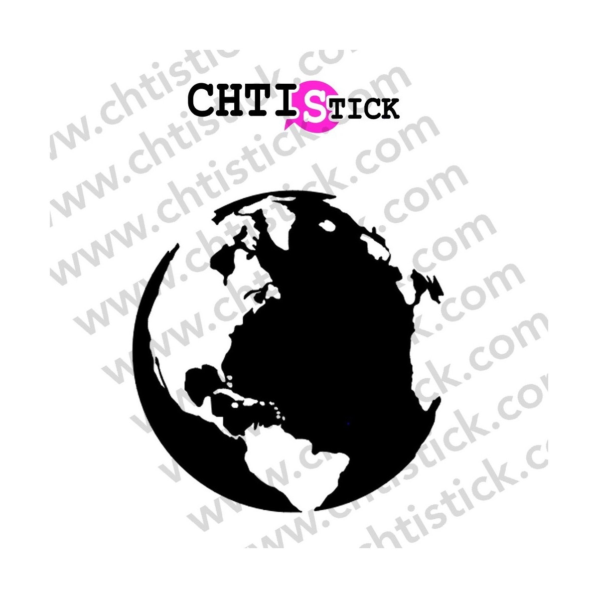 STICKERS GLOBE TERRESTE