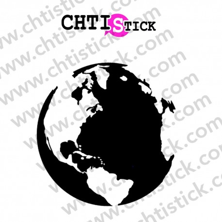 STICKERS GLOBE TERRESTE