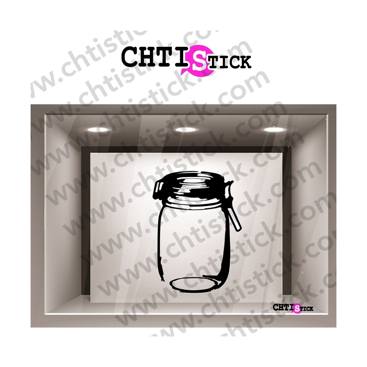 STICKERS VITRINE BOCAL 4