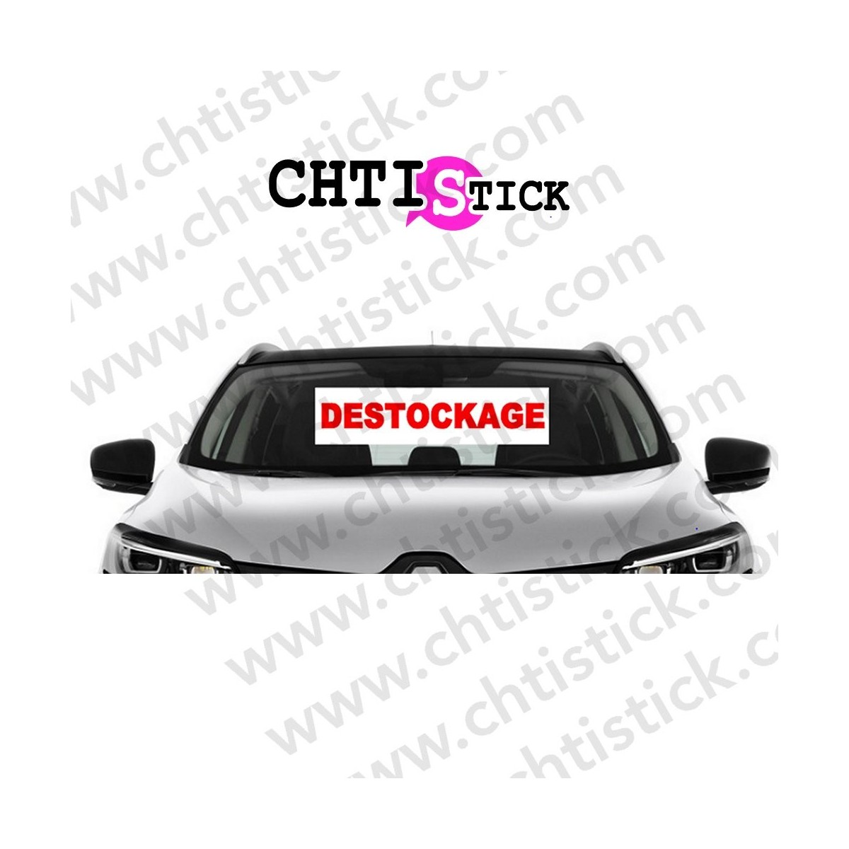 AUTOCOLLANT PARE BRISE DESTOCKAGE