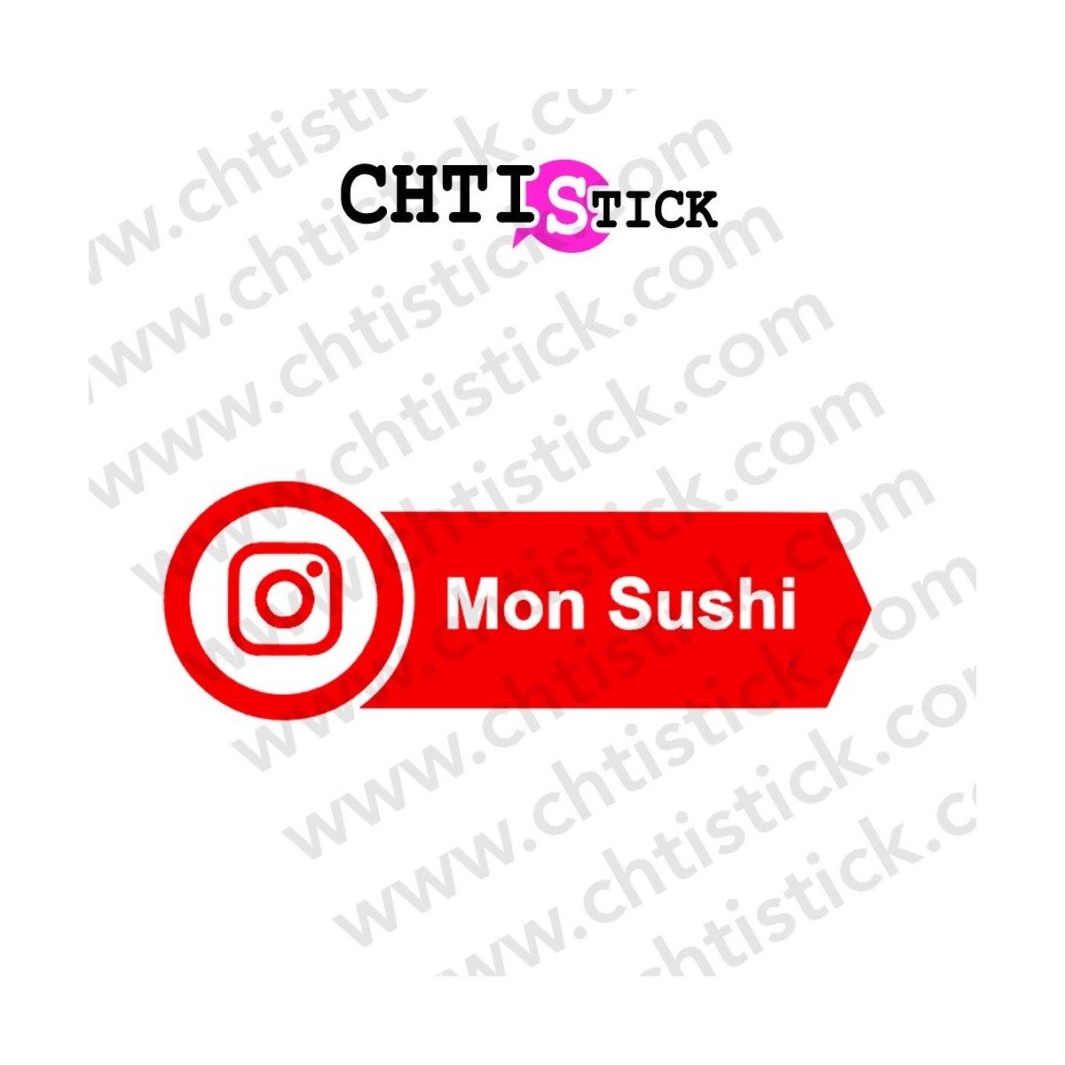 AUTOCOLLANT INSTAGRAM PERSONNALISE