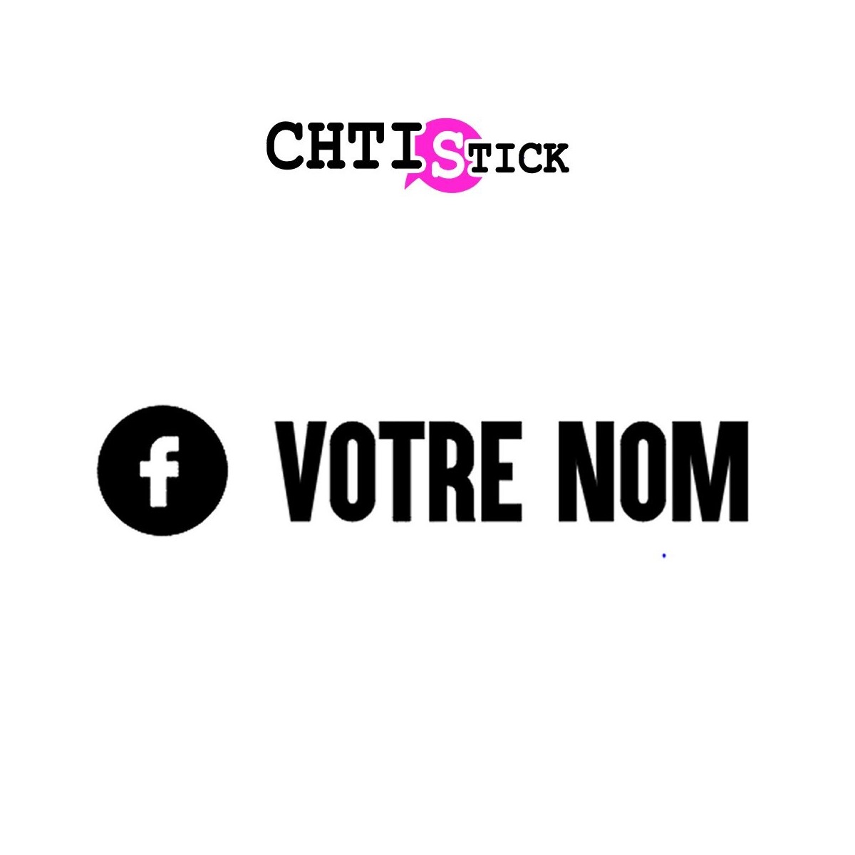 chtistick AUTOCOLLANT FACEBOOK PERSO HORI2
