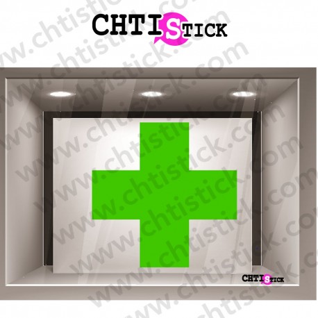 STICKERS VITRINE PHARMACIE 