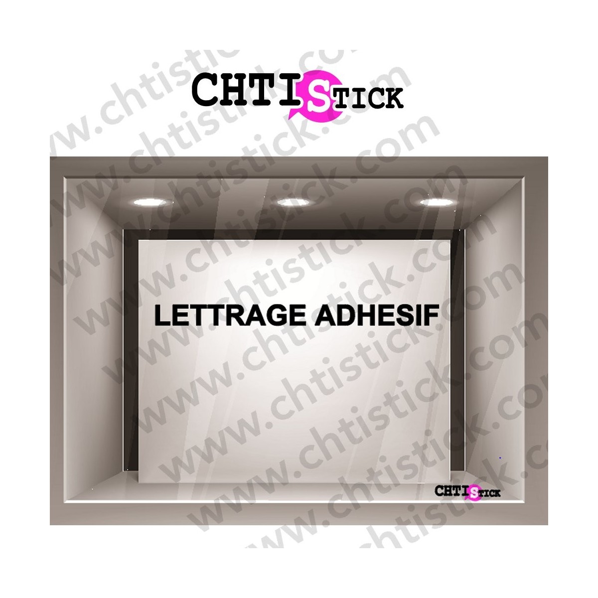 LETTRAGE ADHESIF 1 LIGNE