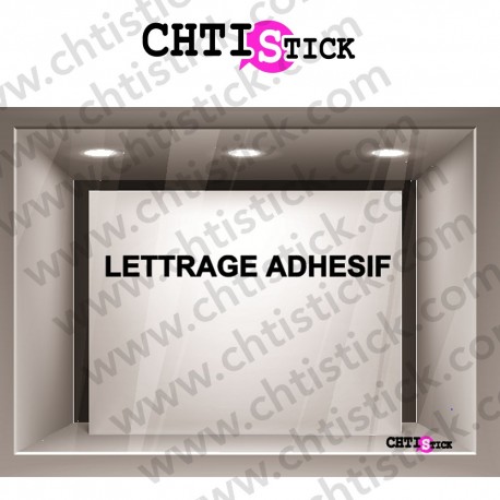 LETTRAGE ADHESIF 1 LIGNE