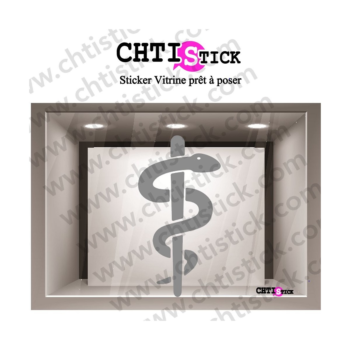 STICKER CADUCEE INFIRMIERE 4