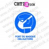 AUTOCOLLANT MASQUE RESPIRATOIRE