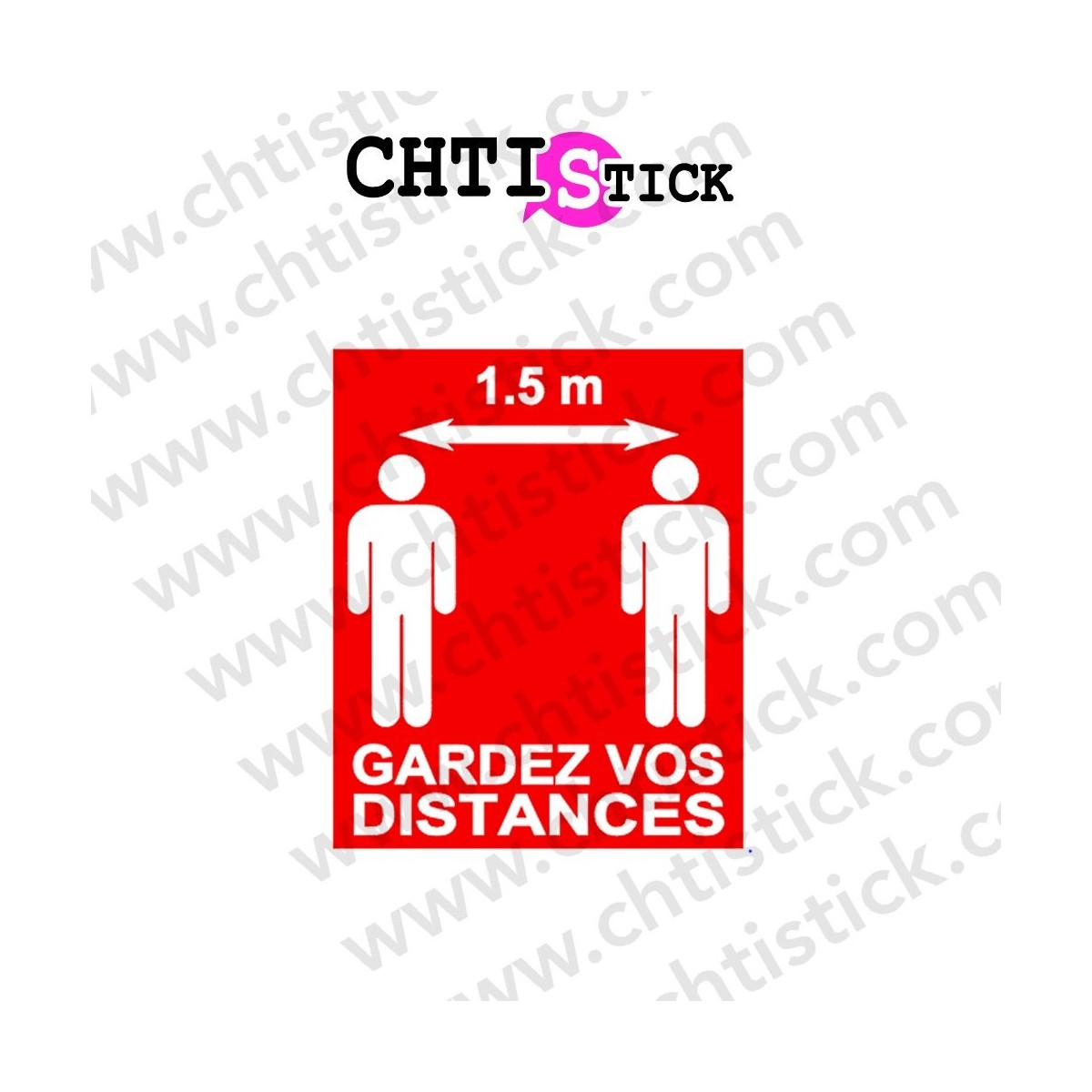 AUTOCOLLANT DISTANCE SECURITE