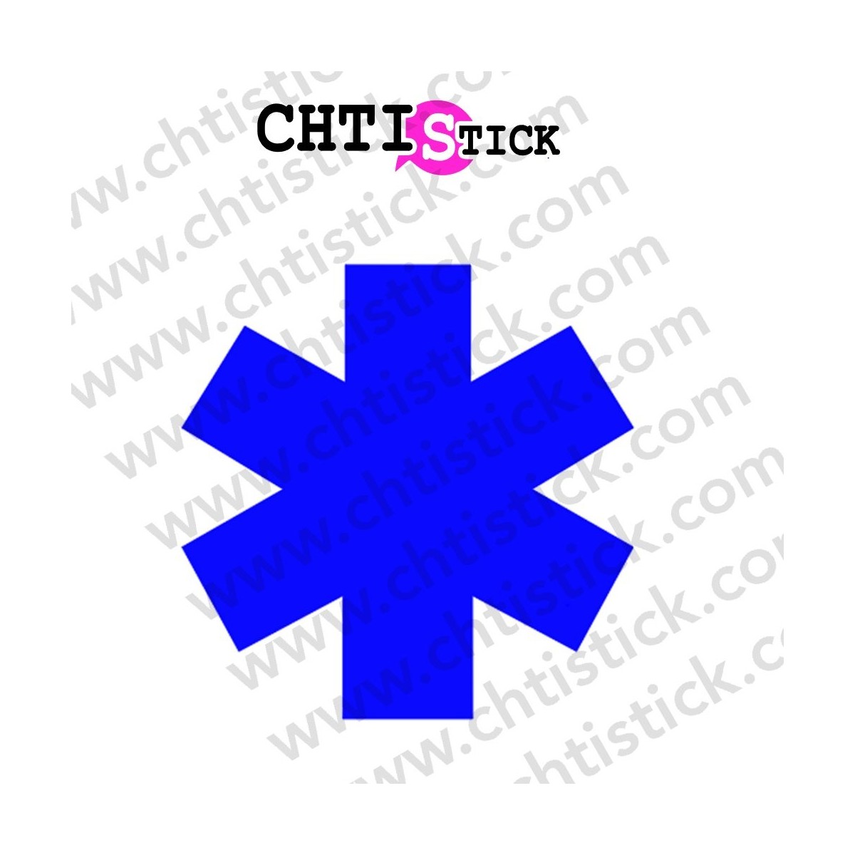 Sticker Croix pour Ambulances