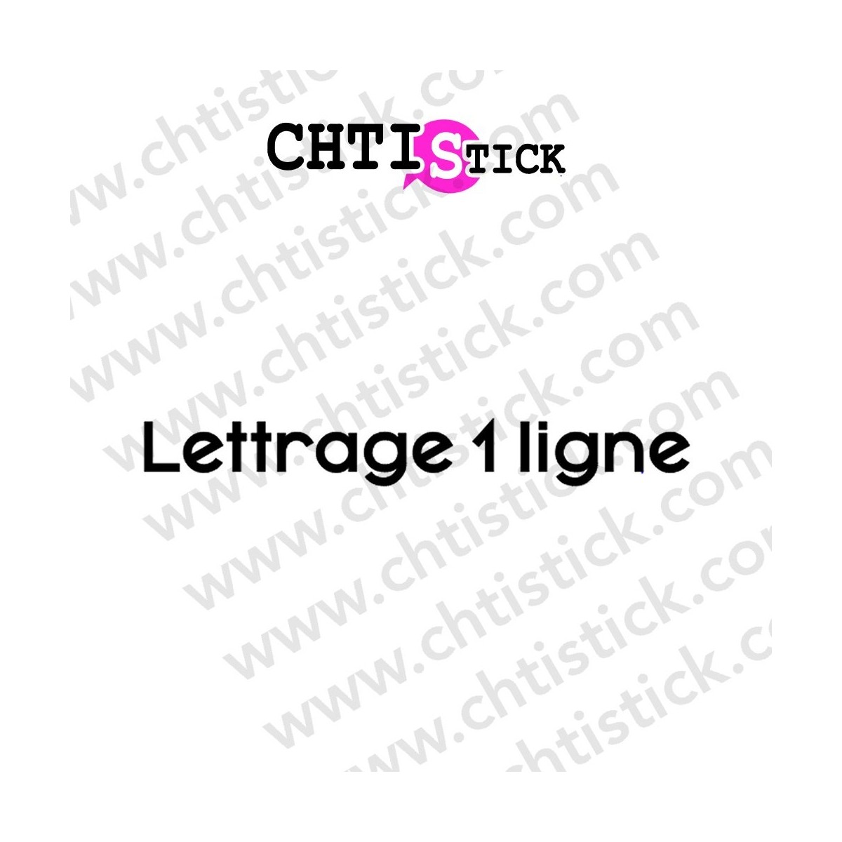 STICKER TEXTE DROIT 1L