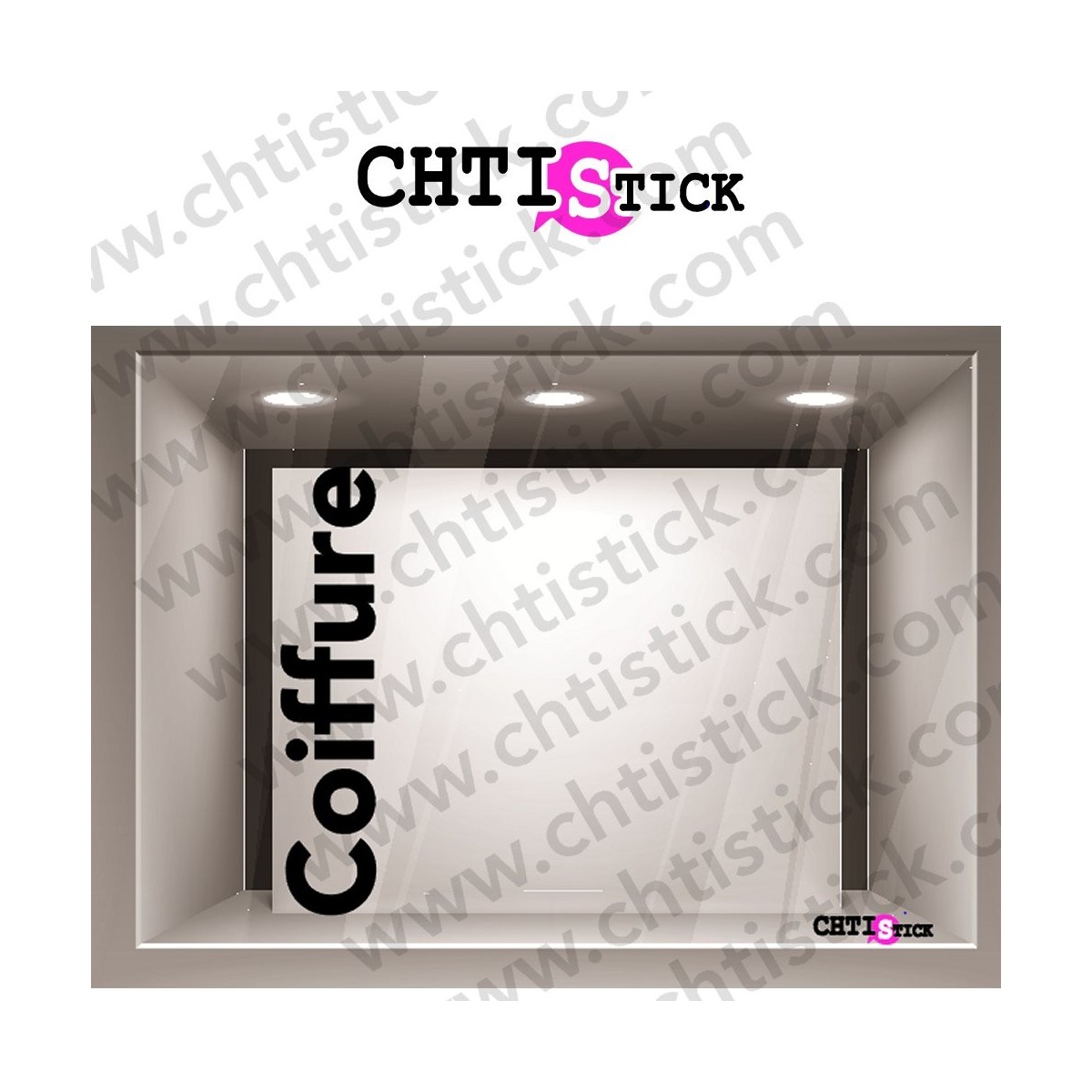 chtistick LETTRAGE VERTICAL COIFFURE