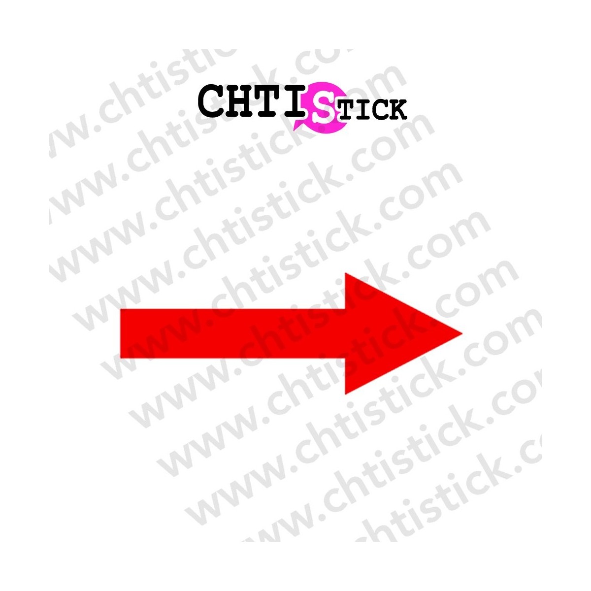 STICKERS FLÈCHE DROITE 1