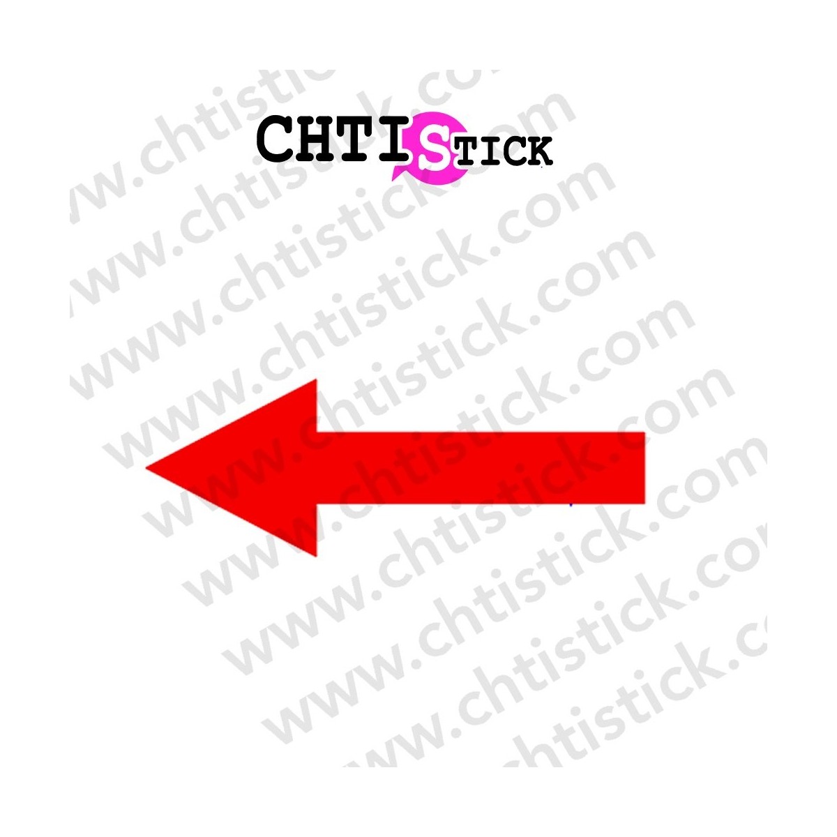 STICKERS FLÈCHE GAUCHE 1