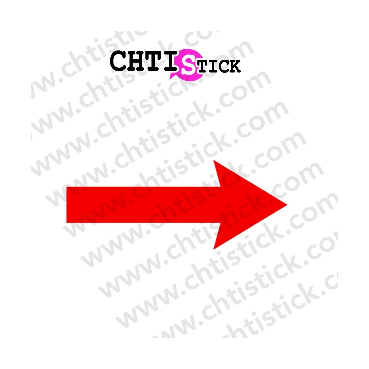 chtistick STICKERS FLÈCHE DROITE 2