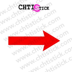 chtistick STICKERS FLÈCHE DROITE 2