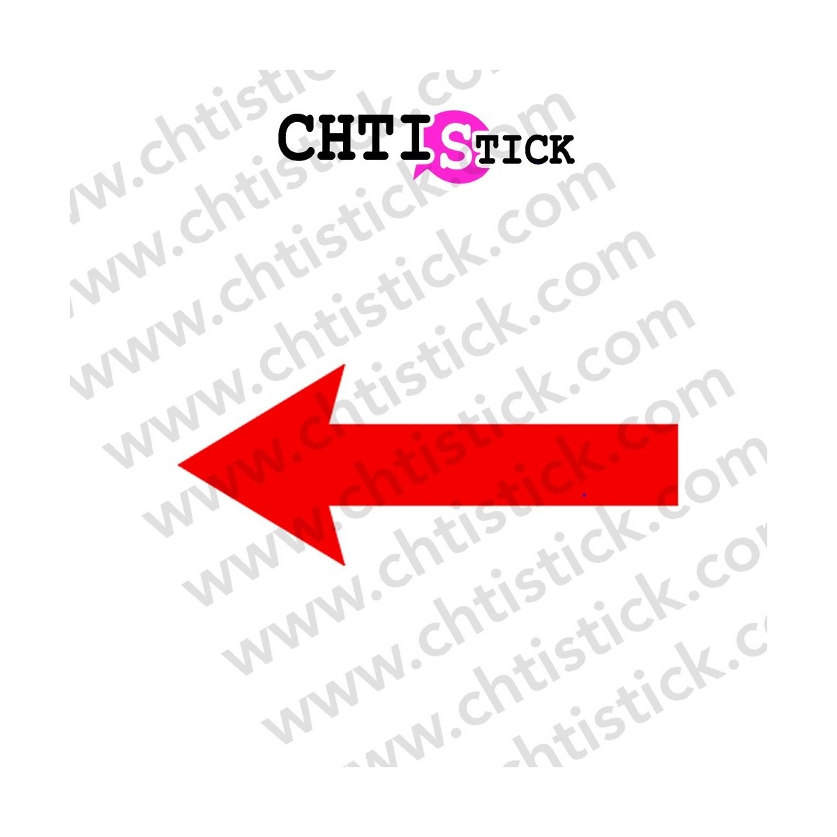 STICKERS FLÈCHE GAUCHE 2