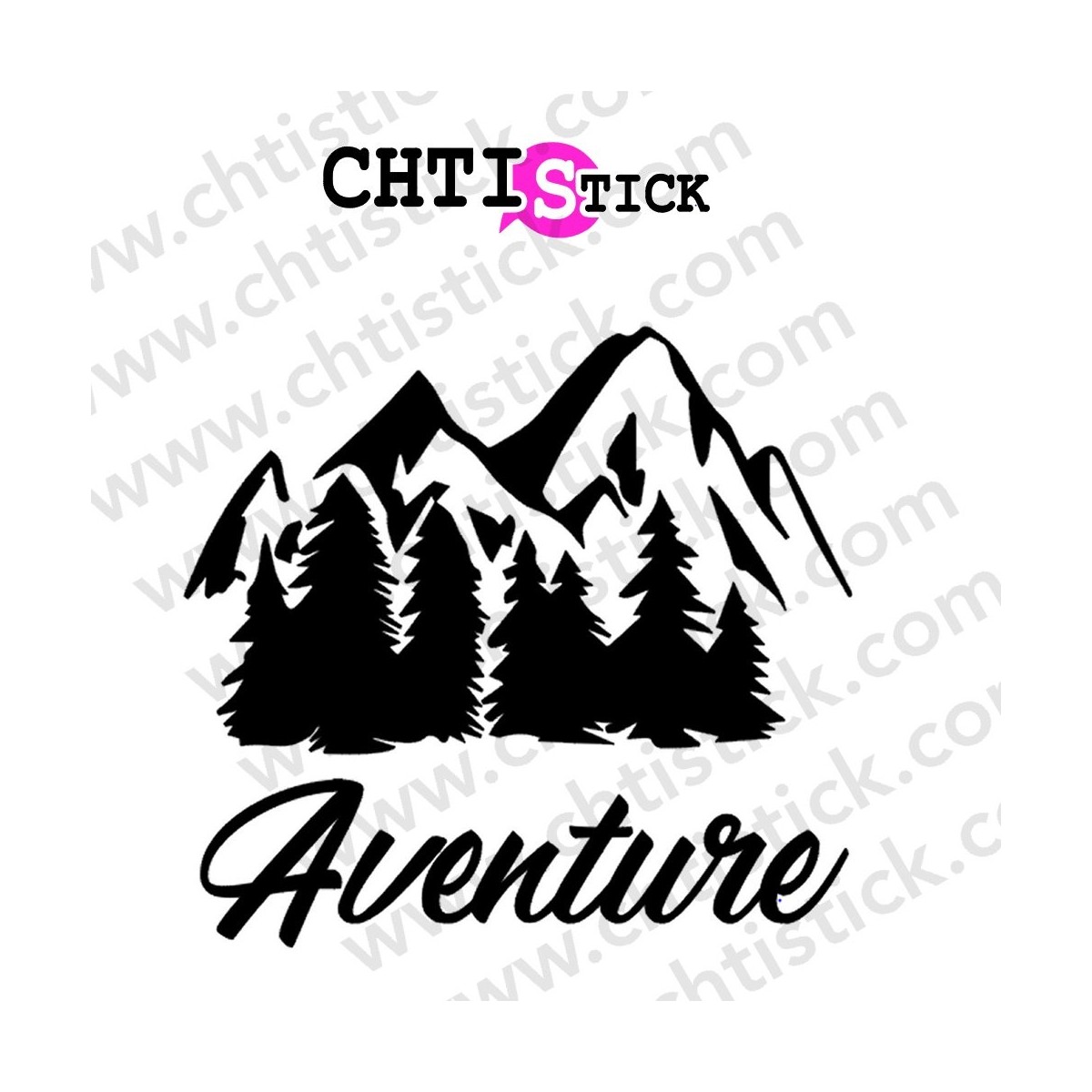 AUTOCOLLANT CAMPING CAR AVENTURE