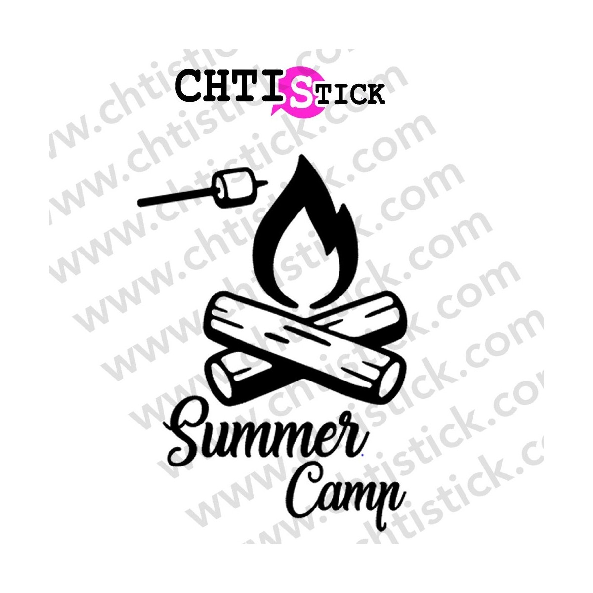 AUTOCOLLANT CAMPING SUMMER CAMP