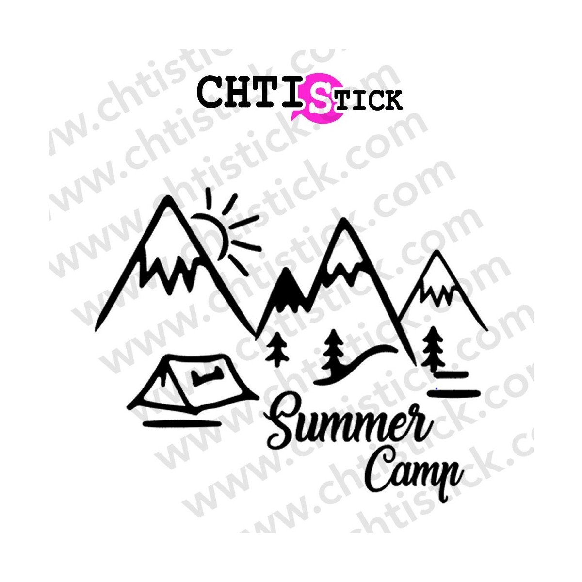 AUTOCOLLANT CAMPING SUMMER CAMP3