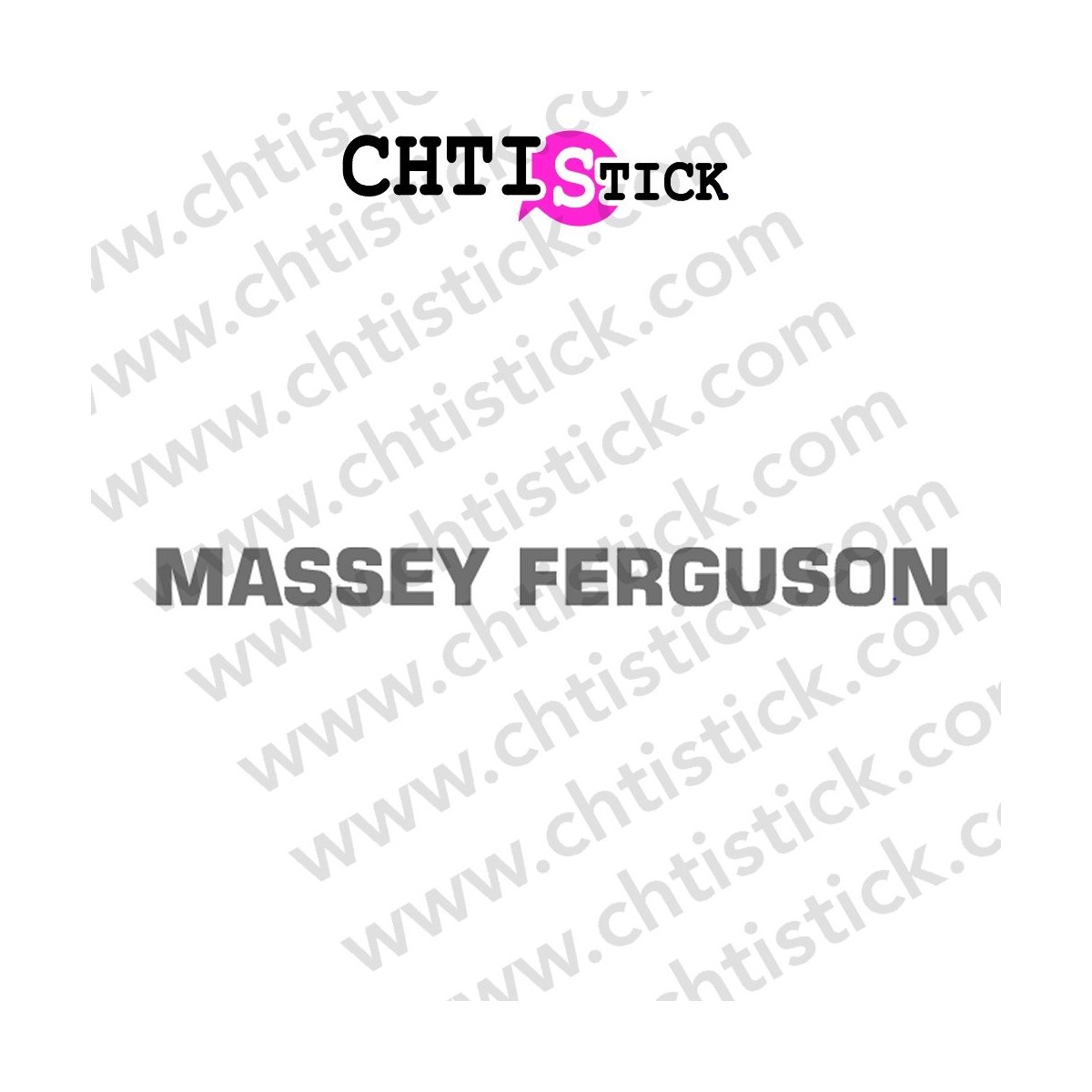 chtistick AUTOCOLLANT TRACTEUR MASSEY FERGUSON