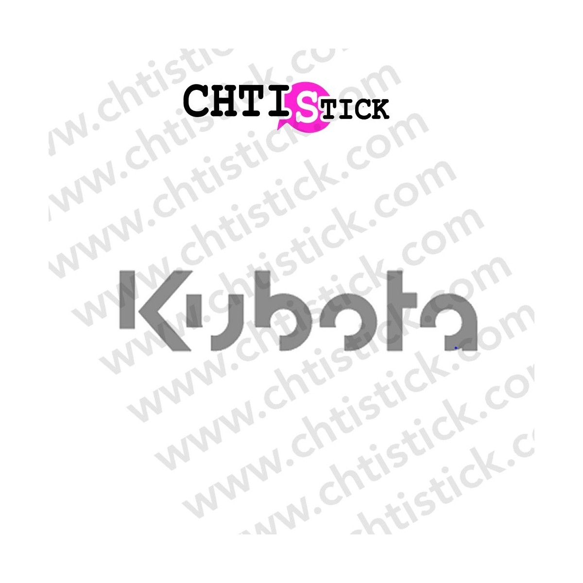 AUTOCOLLANT TRACTEUR KUBOTA