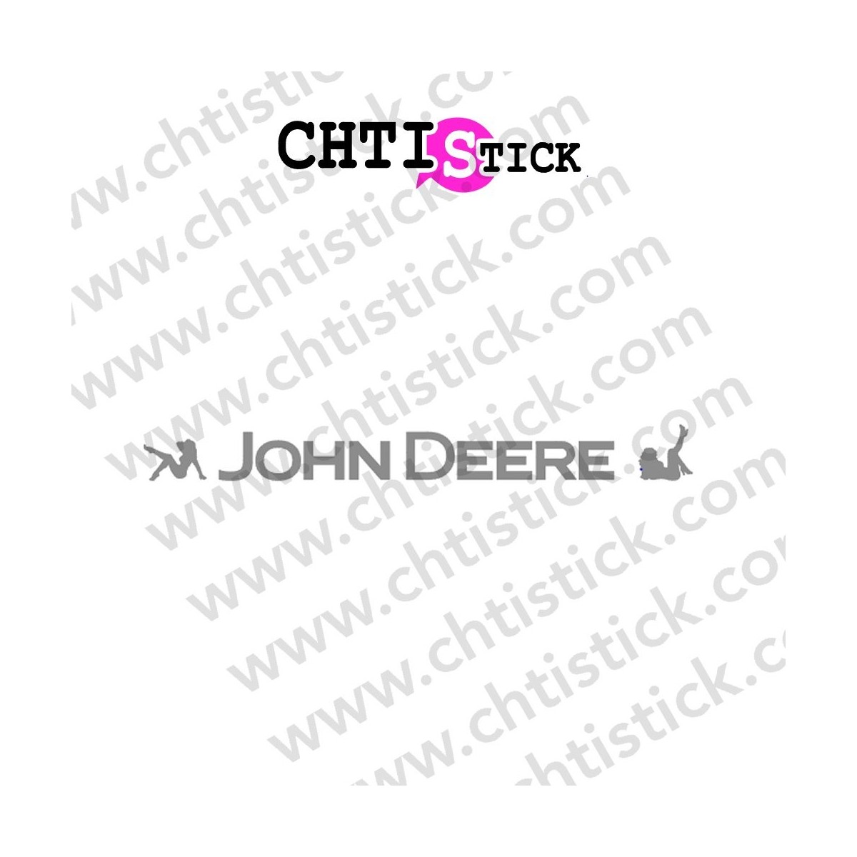 AUTOCOLLANT TRACTEUR JOHN DEERE PU