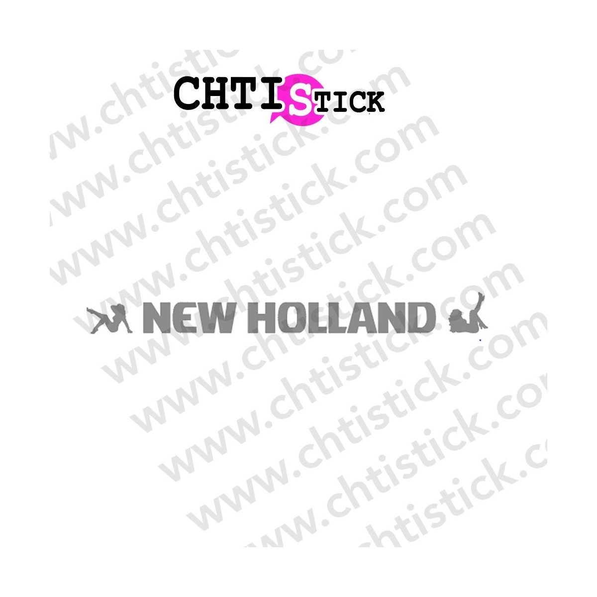 AUTOCOLLANT CABINE TRACTEUR NEW HOLLAND 