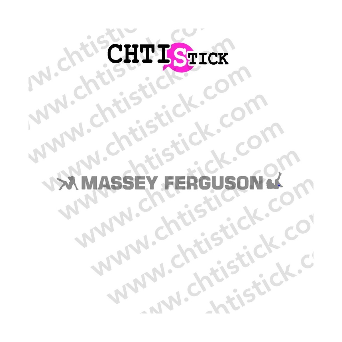 AUTOCOLLANT TRACTEUR MASSEY FERGUSSON PU