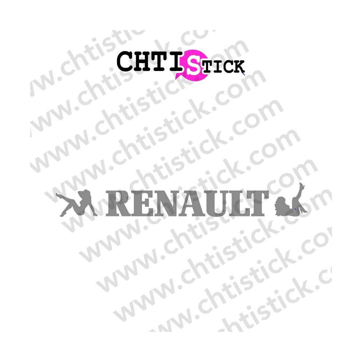AUTOCOLLANT TRACTEUR RENAULT PIN