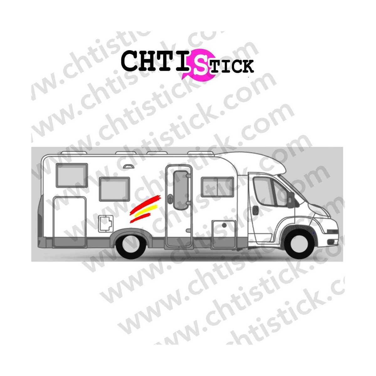 chtistick STICKER DECORATION CAMPING CAR 17 E
