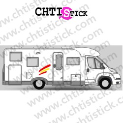 chtistick STICKER DECORATION CAMPING CAR 17 E