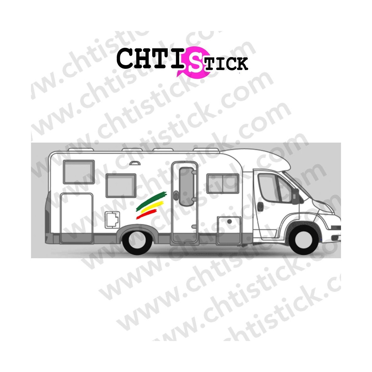 STICKER DECORATION CAMPING CAR 17 P