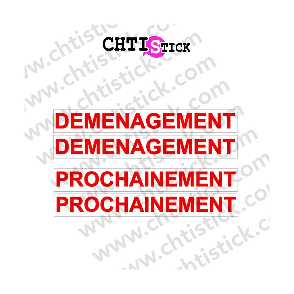 AUTOCOLLANT DEMENAGEMENT PROCHAINEMENT