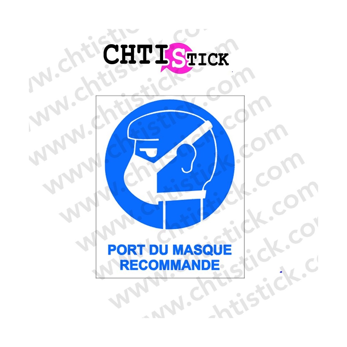 AUTOCOLLANT MASQUE RESPIRATOIRE 3