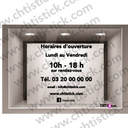 STICKERS HORAIRES INTERNET RESEAUX