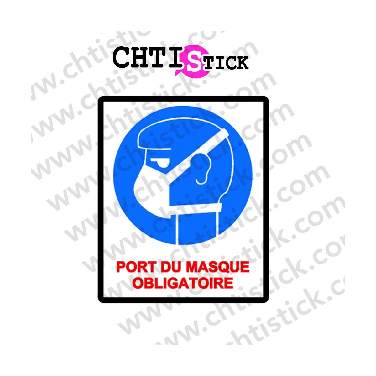 AUTOCOLLANT MASQUE RESPIRATOIRE 3