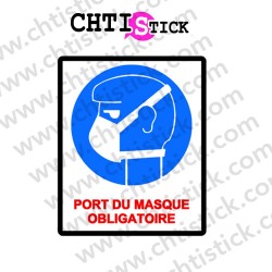 AUTOCOLLANT MASQUE RESPIRATOIRE 3