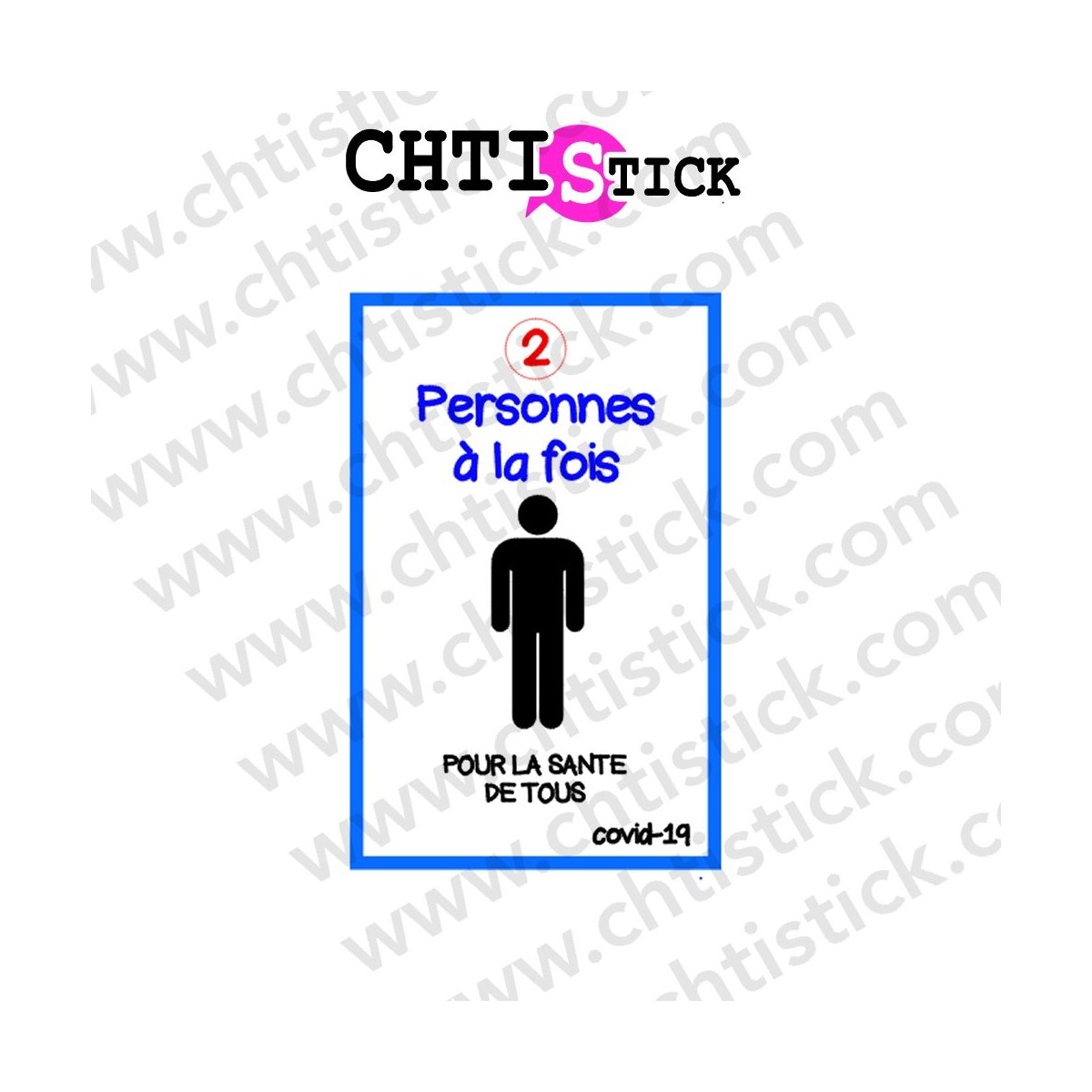 AUTOCOLLANT 2 PERSONNES COVID
