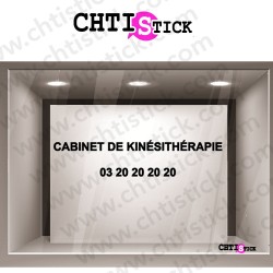 LETTRAGE VITRINE KINÉSITHÉRAPIE 2